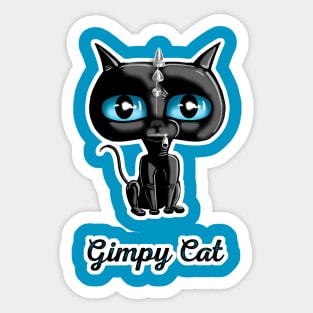 Gimpy Cat Sticker